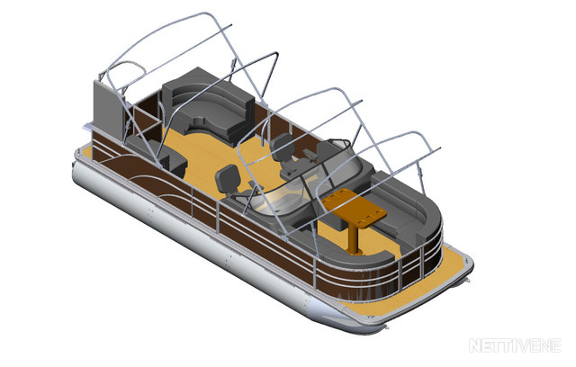 Trapper Pontoon Sundeck Dlx Motor Boat Lemp L Nettivene