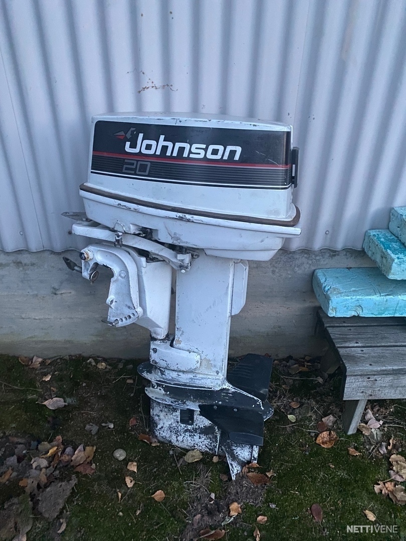 Johnson 20hp 2kpl Moottori 1990 Joutseno Nettivene