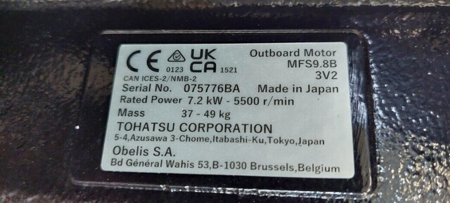 Tohatsu MFS9.8BEFTL  