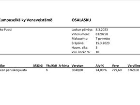 Muu merkki Muu malli